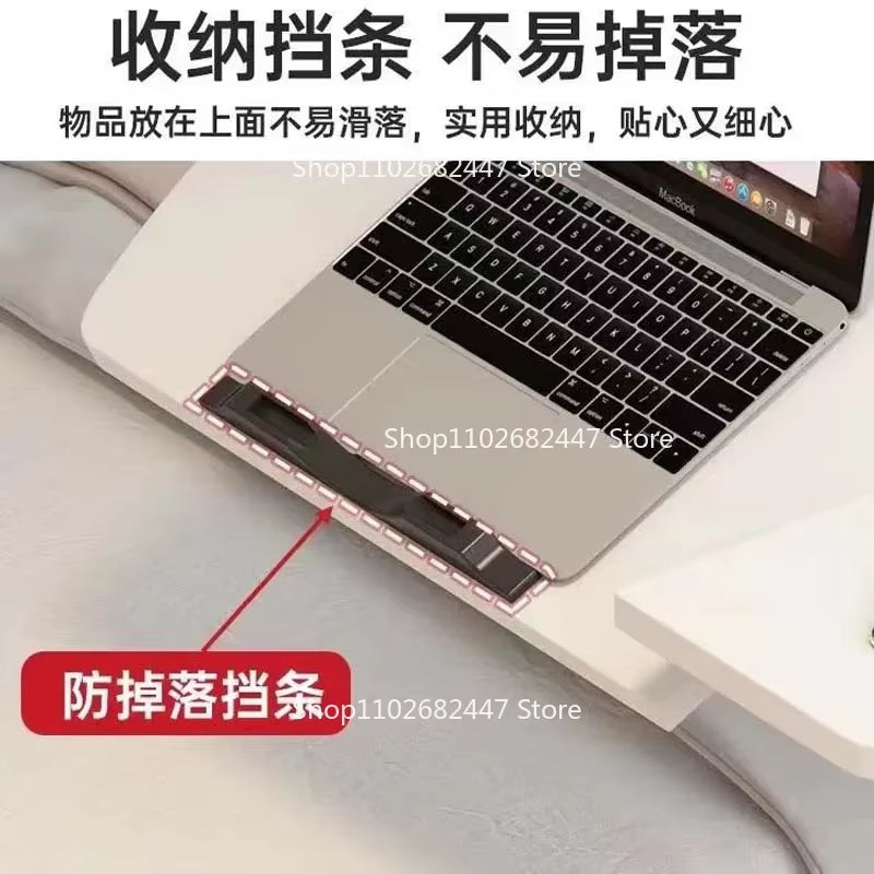 Portable Bedside Table Laptop Desk Adjustable Adjustable Table Folding Sofa Side Table Widened