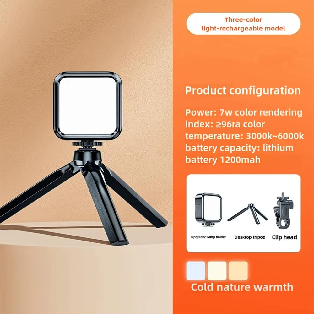 Portable LED Selfie Fill Light for Iphone Samsung Ipad Cell Phone Laptop Clip Ring Flash Fill Lamp Photo Video Photography Lamp