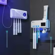 Supplier illustration of USB charging and toothbrush storage